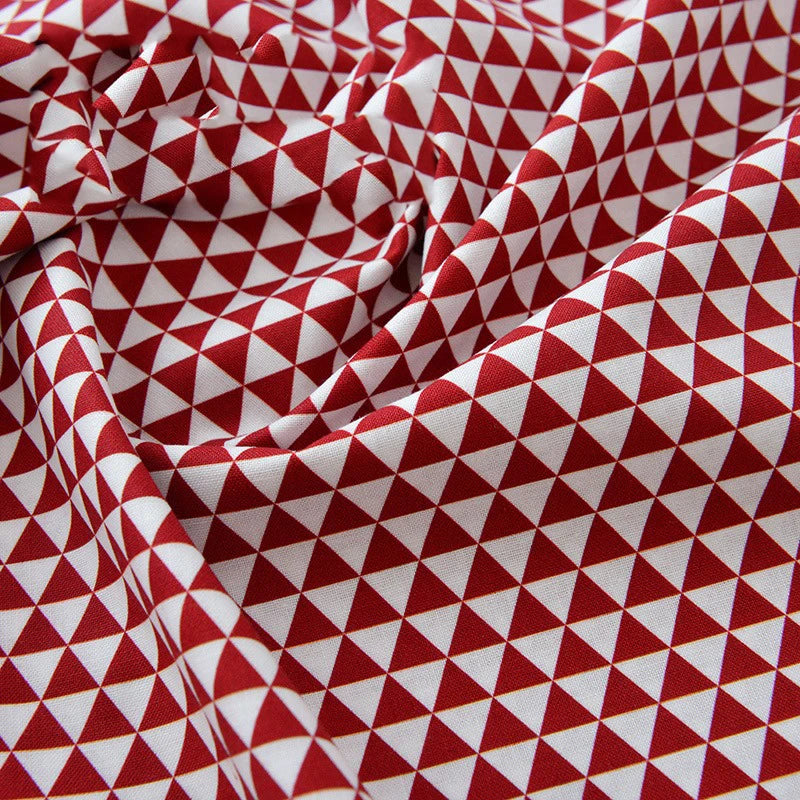 Pure Cotton Digital Printing Christmas Flower 60SManual DIY Decorate Fabric Pillow Clothes Christmas Theme Autumn and Winter New