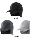 Mens Winter Fleece Hat Golf Cap Ear Protection Keep Warm Windproof Casual Visor for Cold Weather Travel Camping Outdoor Sports