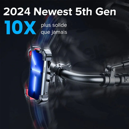 Universal Bike Phone Holder for 4.7-7 inch Mobile Phone 360°View Bicycle Phone Holder Stand Shockproof Bracket JR-ZS288