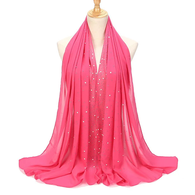 Chiffon Hijabs Scarf Turbans High Quality Chiffon Shawls For Muslim Veil Islamic Malaysian Women Veil Hijabs Scarf Long Shawls