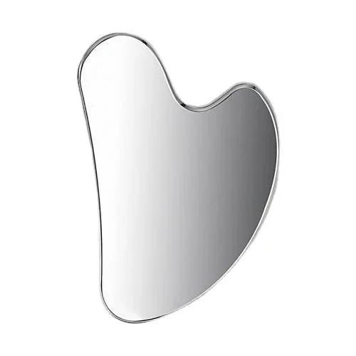 Gua Sha Board Heart Shape Stainless Steel Muscle Massage Tissue Therapy Scraping Plate Promote Blood Circulation Body Relaxation