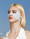 Summer Ice Silk Sunscreen Face Mask Sunscreen Eye Patches Sun Protection for Outdoor Golf Anti UV Eye Protection Shield