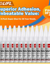 1-5pcs 502 Super Glue, Instant Glue, Quick Drying Cyanoacrylate Glue, Leather, Rubber, Wood, Metal, Glass, Strong Bonding, Liquid Glue Tool, 20ml, Long Lasting Sticky, No Turning White