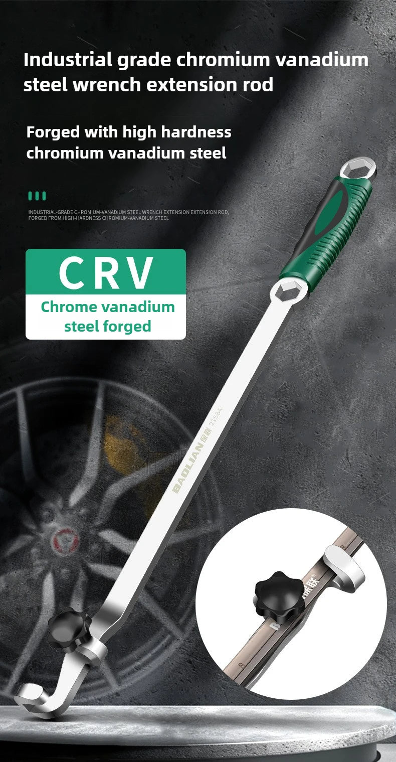 Wrench Extender 40/50cm Long Open End Wrench Bar Ratchet Extension Tool Labor-Saving Torque Amplifier For Hard To Reach