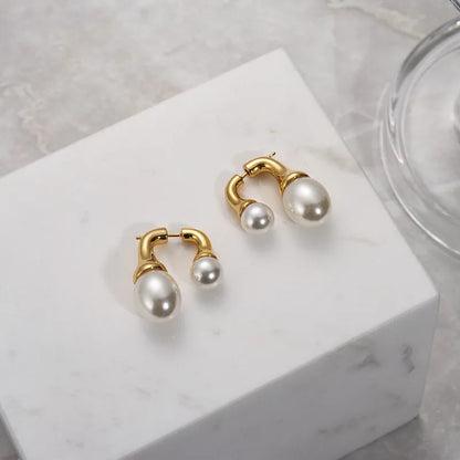 Jewelry Vintage Pearl Earrings Trend Elegant Temperament Drop Earrings