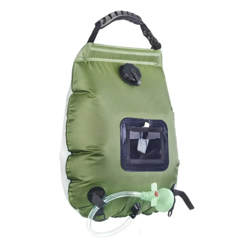20L Portable Solar Heated Camping Shower Bag with Shower Head