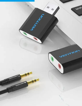 USB Sound Card USB Audio Interface headphone Adapter Soundcard for Mic Speaker Laptop PS4 Computer External Sound Card