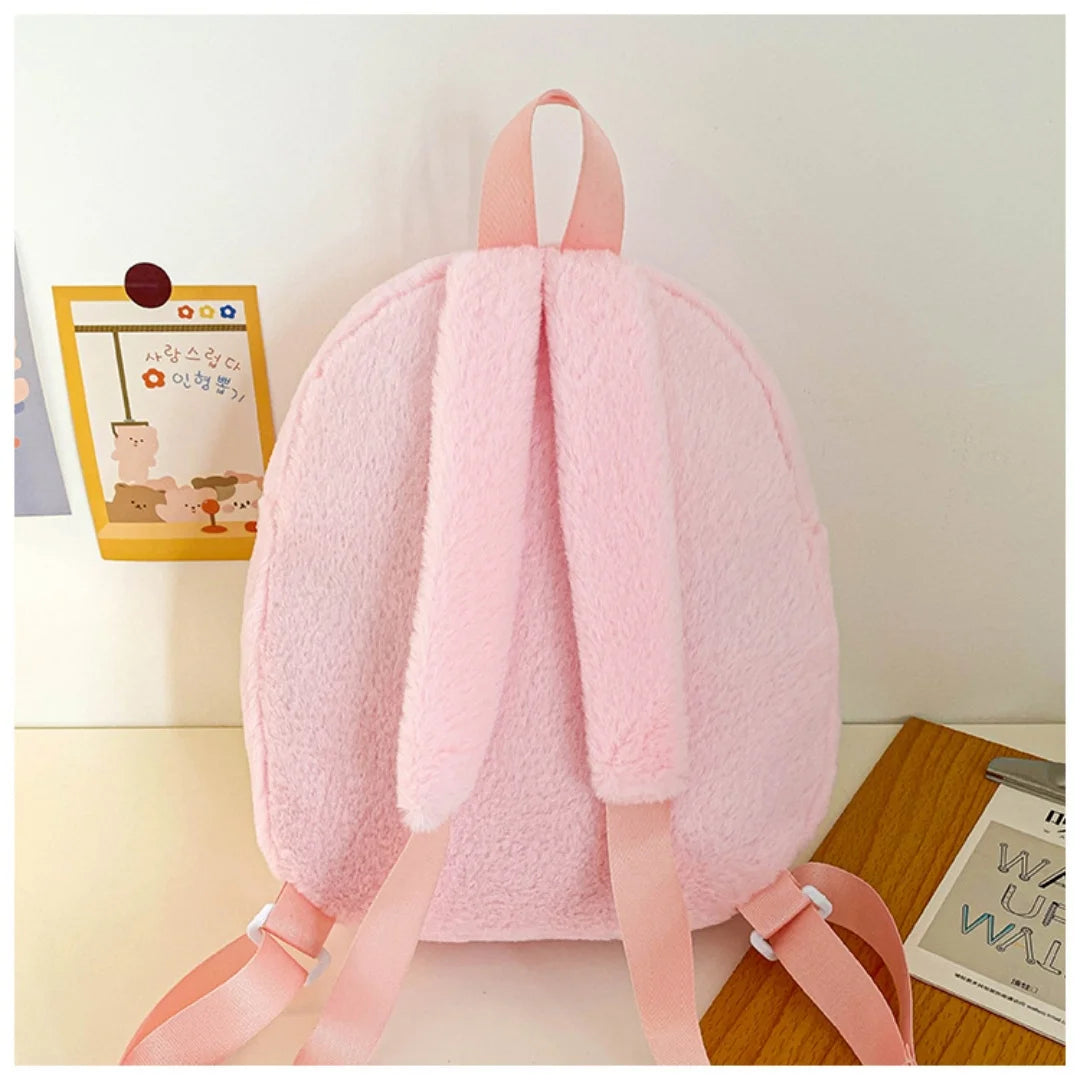 Kawaii Character Plush Backpack Large Capacity Shoulder Bag