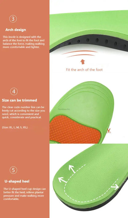 Orthopedic Insoles for Shoes Comfortable Plantar Fasciitis Insole for Feet Sports Shoe Pad Arch Support Shoe Sole