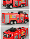 1:32 Ladder Truck Water Tanker Military Missile Rocket Launcher Trucks Model Toy Car Metal Diecast Sound Light Models Boys Gifts