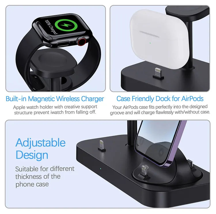 4-in-1 desktop wireless charger