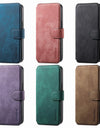 Flip Leather Wallet Case for iPhone 16 15 Pro Max 14 Plus 16E Magsafe Magnetic Detachable Card Slot Holder Cover