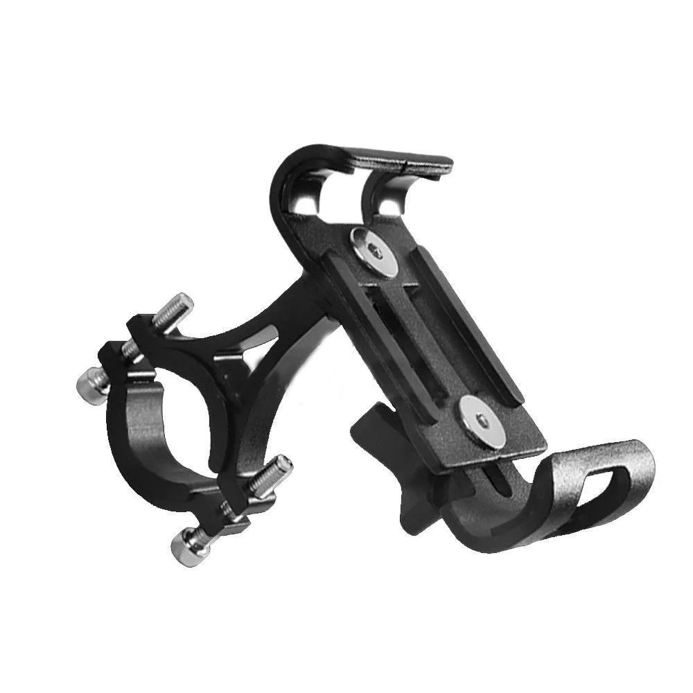 360° Rotate Metal Motorcycle Bike Phone Holder Anti-slip Bracket GPS Navigation Clip Universal Bicycle Stand for All Smartphones