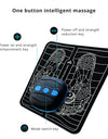 Electric Foot Massager Pad With Remote Control of Foot Massage Pads USB Charging Portable Foldable Massage Mat