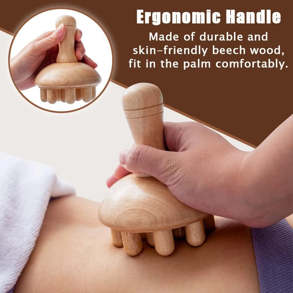 Wooden Foot Massage Roller Relieves Fatigue Foot Pain and Plantar Fasciitis Plantar Muscle Relaxation Tool Releases Lymph