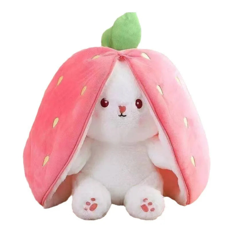 Strawberry Bunny Rabbit Plush Stuffed Doll Toy