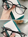 Fashionable face-shaping plain glasses