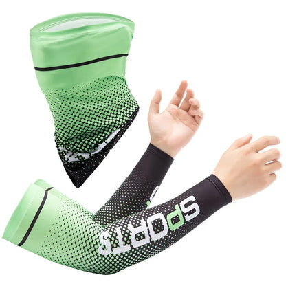 Unisex Cooling Arm Sleeves Sports Running UV Sun Protection Outdoor Hiking Fishing Cycling Arm Sleeves Protection