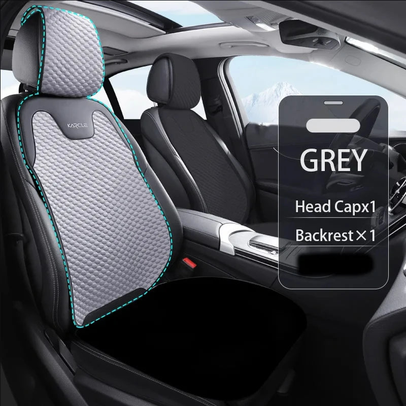 Summer Ice Silk Car Seat Covers Universal Front Rear Car Seat Cushion Auto Protect Mat Cooling Breathable Anti-slip Car Cover