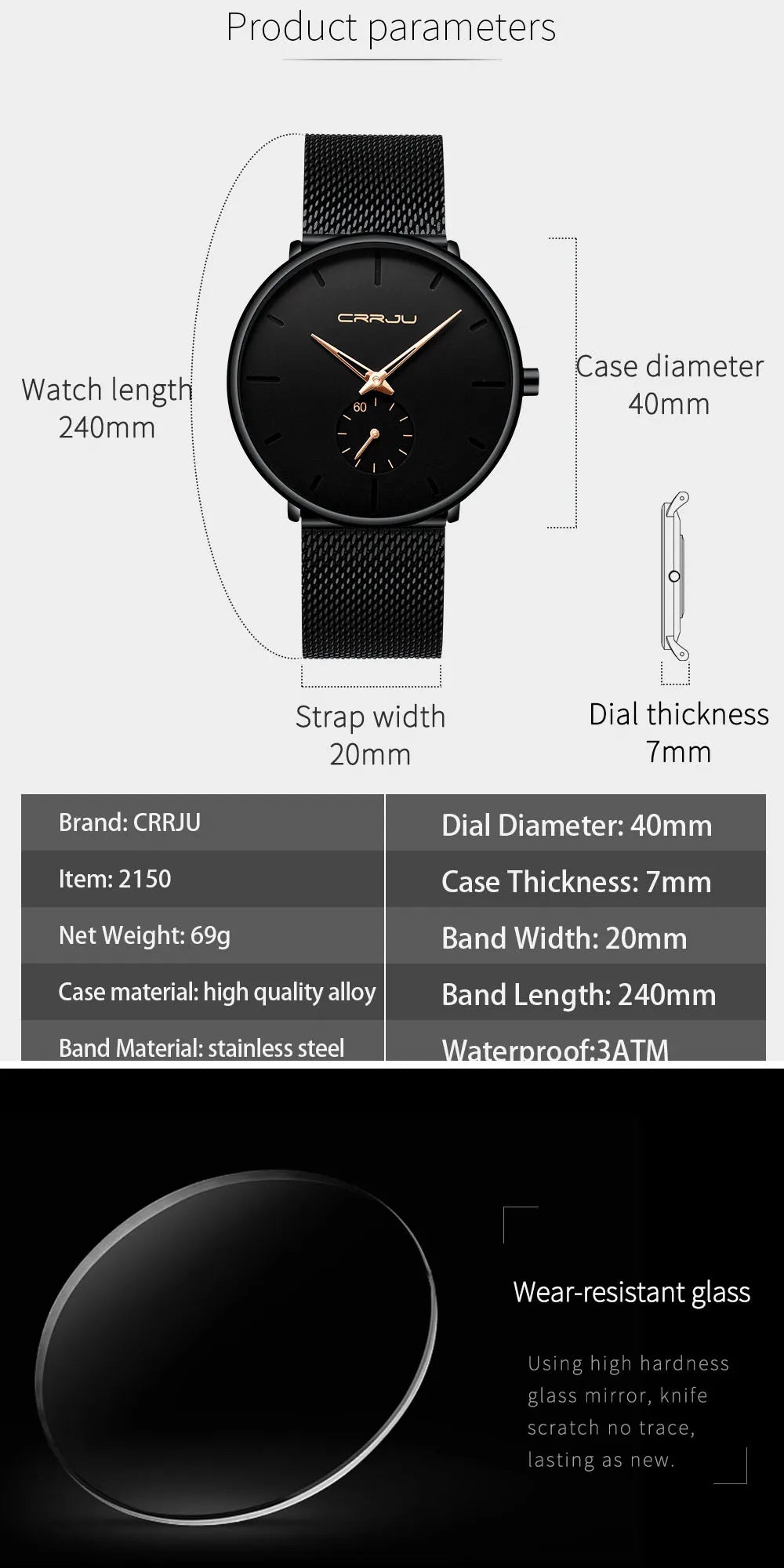 Fashion Mens Watches Top Brand Luxury Quartz Watch Men Casual Slim Mesh Steel Waterproof Sport Watch Relogio Masculino