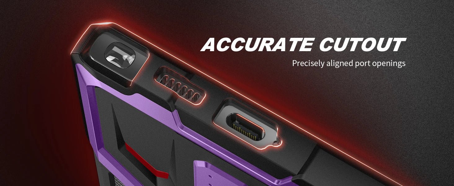 Case for Samsung Galaxy S25 Ultra with Privacy Screen Protector, MagSafe-Compatible Ring Stand, and Rugged Slim Design