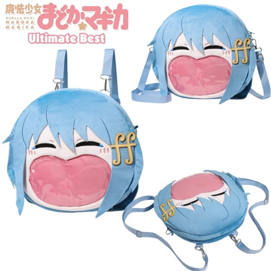 Anime Character Plush Backpack Large Capacity Casual Shoulder Bag