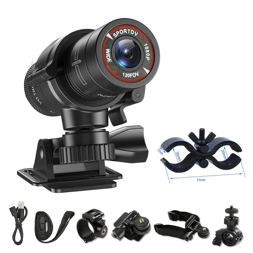 1080P Helmet Action Camera for Motorcycle Bicycle and Outdoor Sports Recording