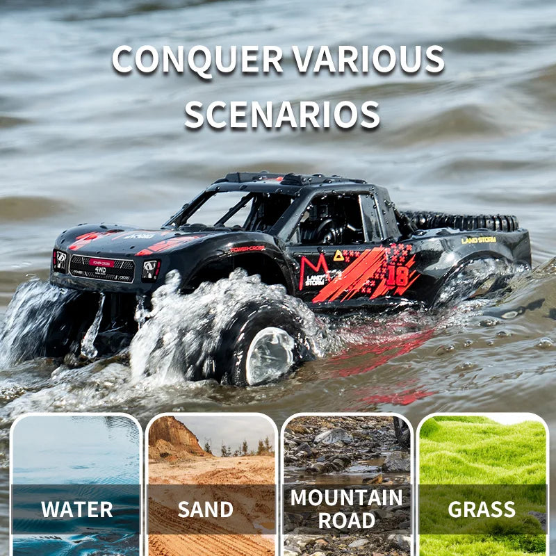 2.4G Amphibious Off-road Climbing RC Flip Stunt Car Racing All-terrain Waterproof 's RC Toys Gifts