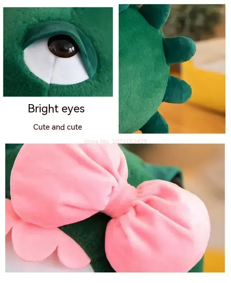 Cartoon Dinosaur Kitty Plush Pillow Soft Stuffed Doll