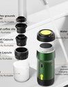 Foombthe 3-in-1 Capsule Powder Coffee Maker Electric Portable Coffee Machine Portable Italian Espresso Machine for Car & Home