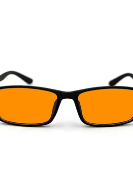 Orange Lens Yellow  Classic Square Gaming 100% blue light Blocking Glasses Men Women Office Anti Light Computer  Goggles