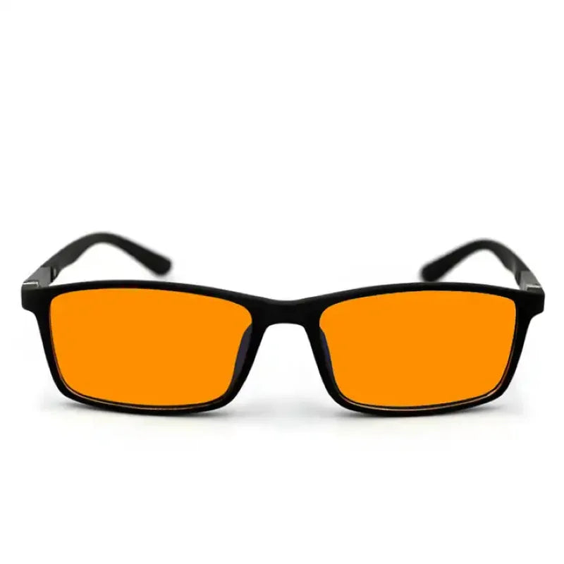 Orange Lens Yellow  Classic Square Gaming 100% blue light Blocking Glasses Men Women Office Anti Light Computer  Goggles