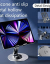 720 Rotate Aluminum Alloy Portable Tablet Holder For iPad Adjustable Flexible Folding Lazy Desktop Live Mobile Phone Stand Mount