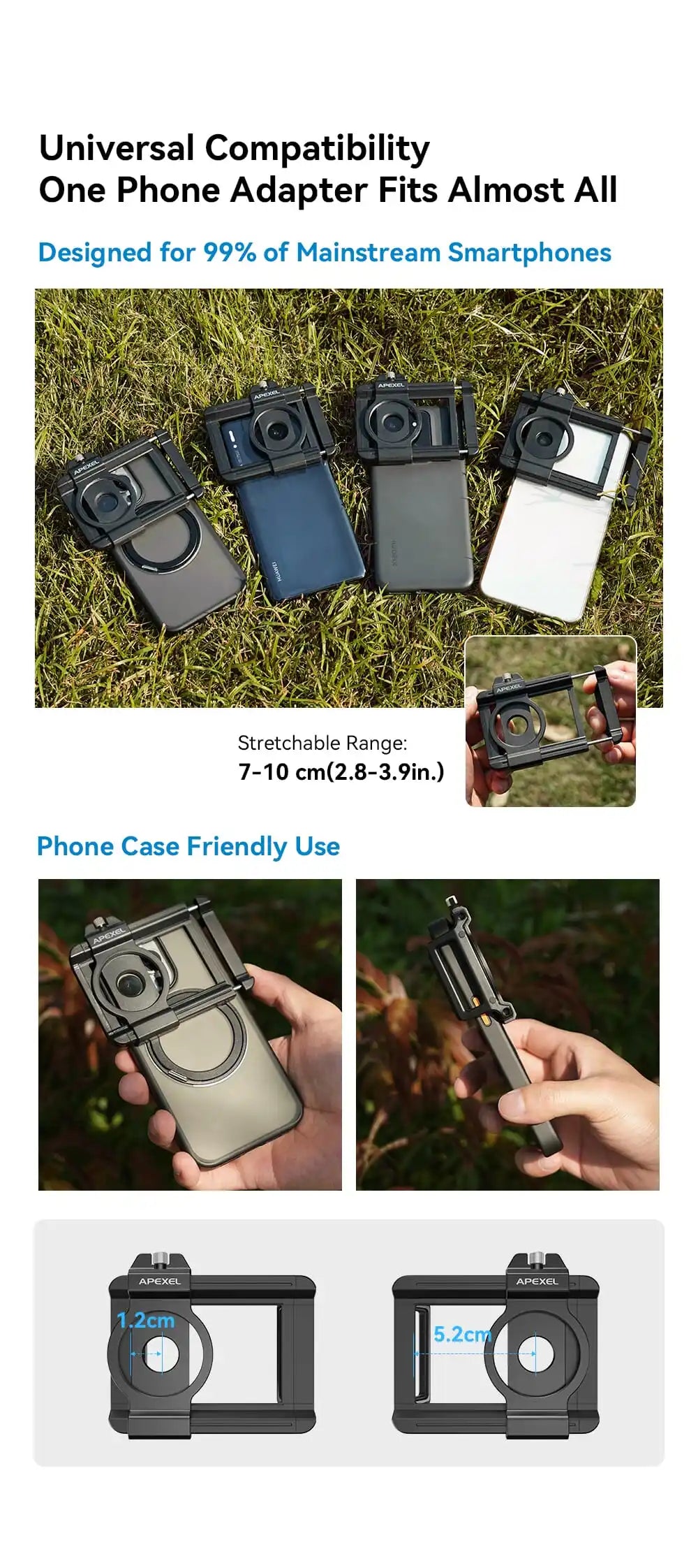 20X to 60X Mobile Phone Telephoto Zoom Lens with Metal Tripod