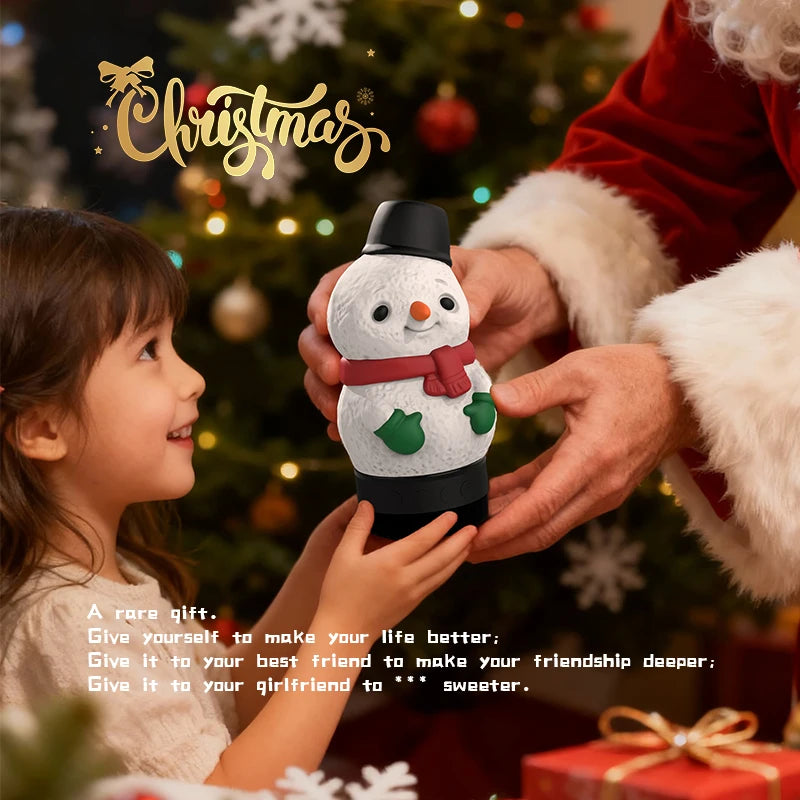 Outdoor Home Restaurant Snowman Atmosphere Night Light Christmas Decoration with Bluetooth V5.3 Speaker