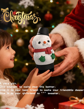 Outdoor Home Restaurant Snowman Atmosphere Night Light Christmas Decoration with Bluetooth V5.3 Speaker