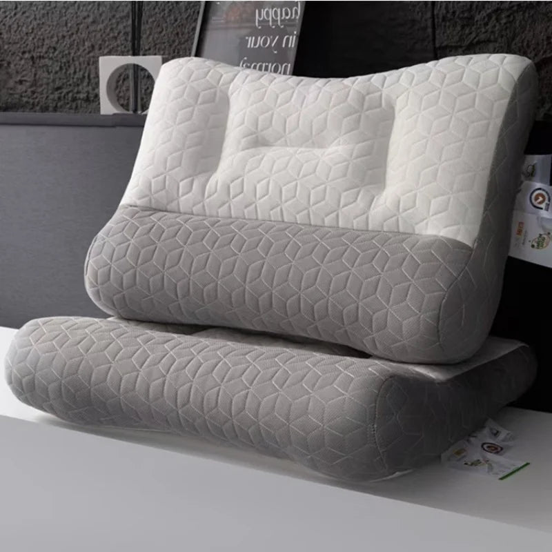 Natural Rubber Pillow Anti Traction Cervical Neck Pillow Soft Elastic Sleeping Pillows Sleep Position Orthopedic Pillow