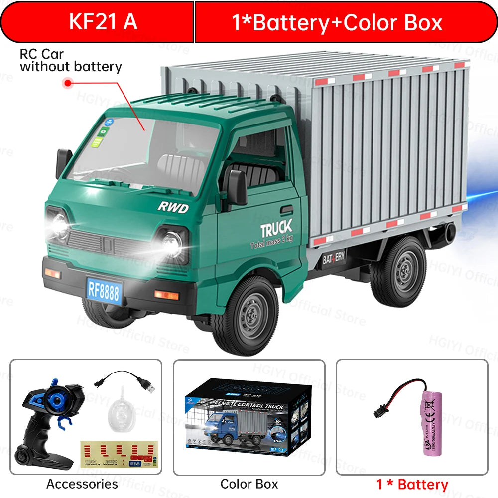 1:16 Rc Car With LED Lights 2.4G Simulation Remote Control Vehicle 4WD Off-Road Car Pick Up Truck Model Toys