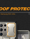 for Samsung Galaxy S24 S23 Ultra Case with Camera Cover Screen Protector Silky Touch Military Drop Protection Phone Case