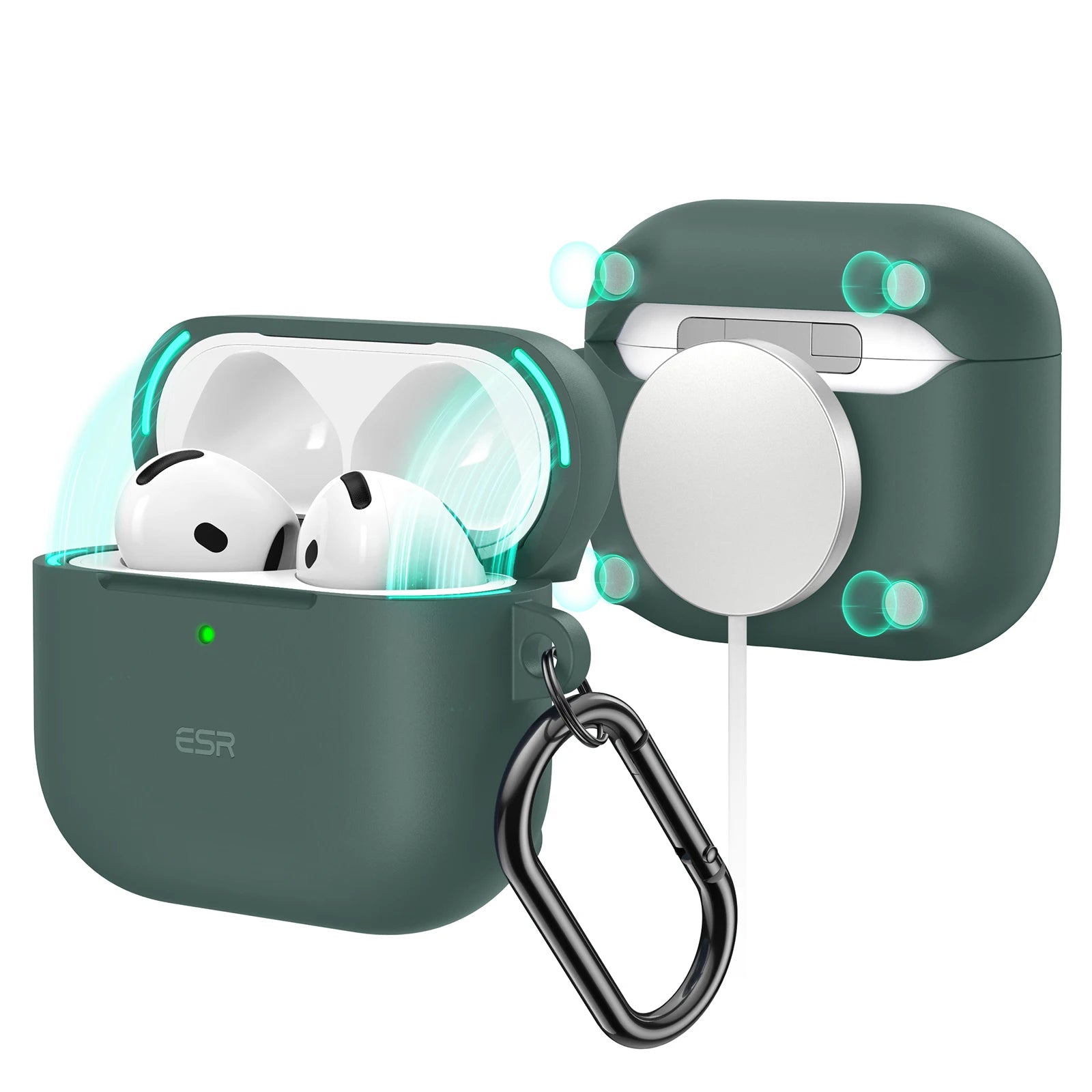 AirPods 4th Generation (2024) Case HaloLock with MagSafe Earphone Protection Cover for AirPods Pro 2nd/1st Gen(2023）