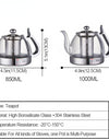 Induction Cooker Heat Resistant Glass Teapot Electromagnetic Furnace Multifunctional Filter Pot Gas Stove Kettle Tea Set