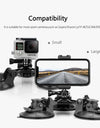 for Gopro Accessories Tri-angle Suction Cup Tripod Mount for GoPro Hero 10 9 8 for Insta360 One X2 for Dji Action VP525S