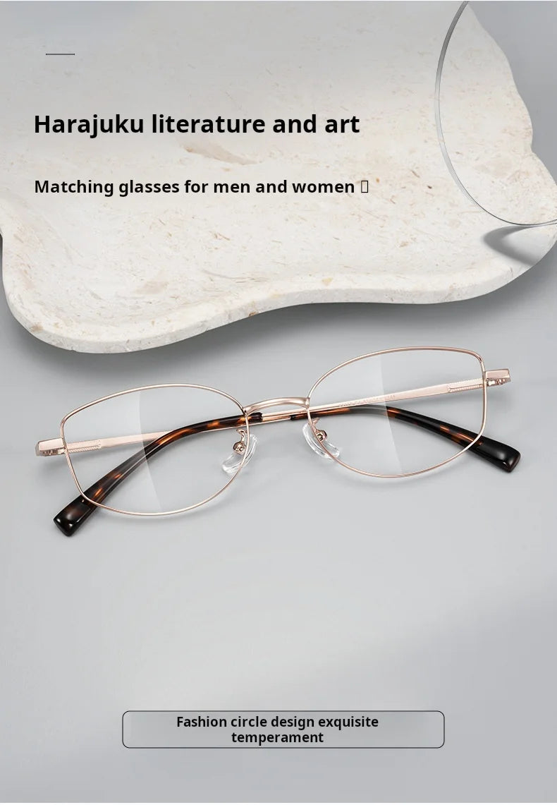 Retro Alloy Blue Light Blocking Progressive Multifocal Prescription Glasses
