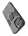 For iPhone 16 Pro Max Case For iPhone 16 Pro Max Cover Armor Silicone PC Finger Ring Stand Phone Shockproof Protector Case