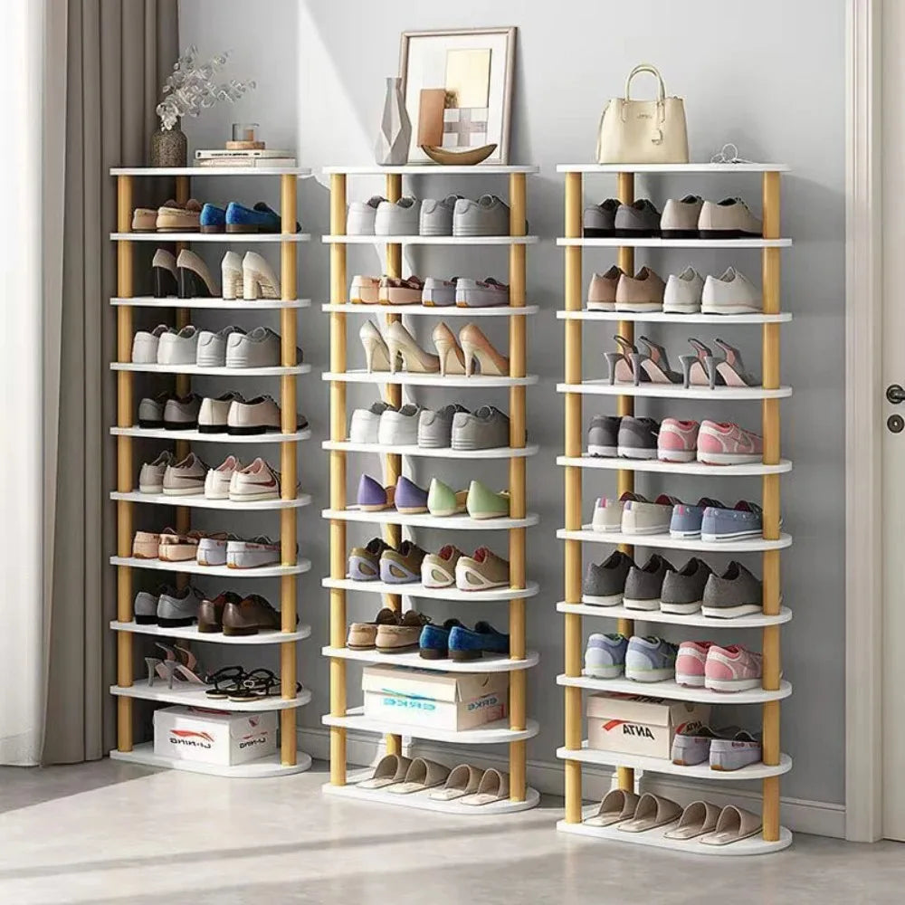 Wooden Multi-layer Shoe Rack Portable Shoe Cabinet Strong Load-bearing Capacit High-capacity Stable Durable Save Space Furniture