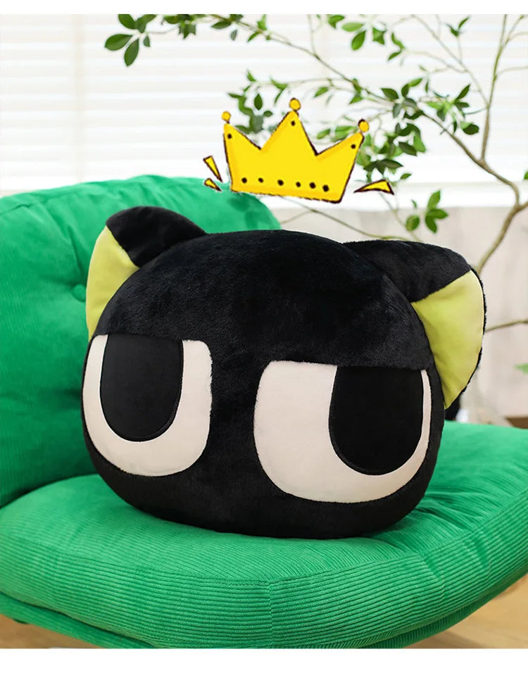 Cute Black Cat Character Plush Stuffed Doll Pillow Toy