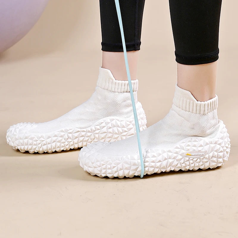 Women's silent soft sole cushioned shoes Squat silent hard pull fitness shoes casual shoes