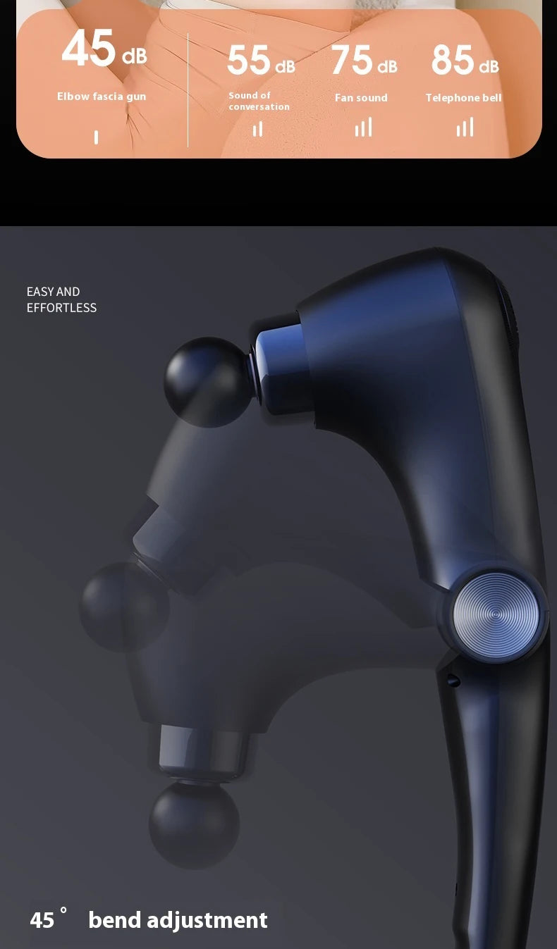 Foldable Massage  Deep Tissue with Heat & Cold Head Adjustable Angles Portable Percussion Back Massager for Muscle Neck Body