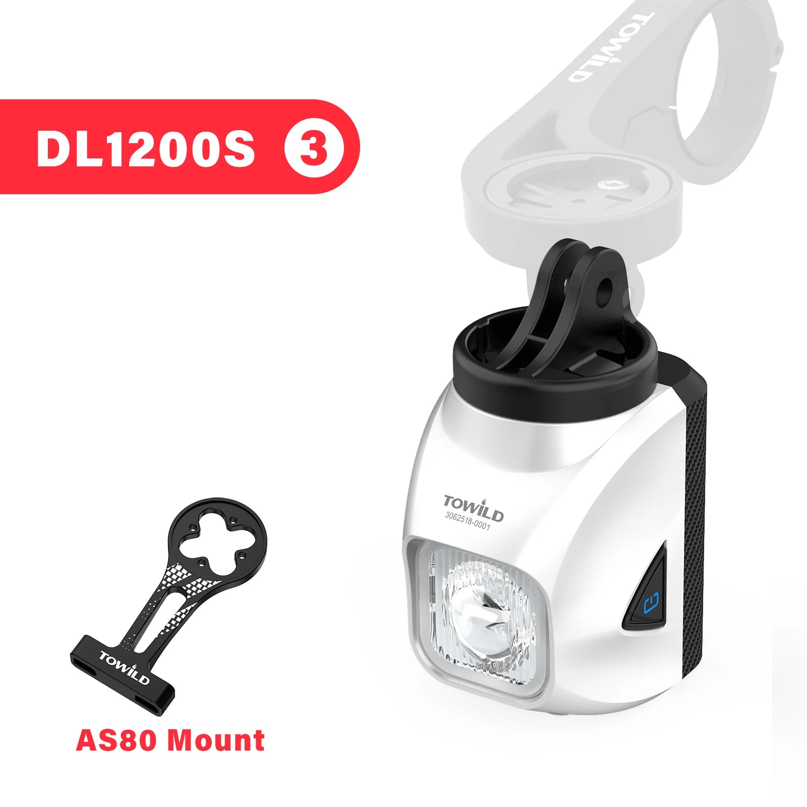 DL1200S Bicycle Light With Anti-Glare Cut-Off Line Beam 1500LM Rechargeable Led Bike Front Lights Mtb Cycling Headlights