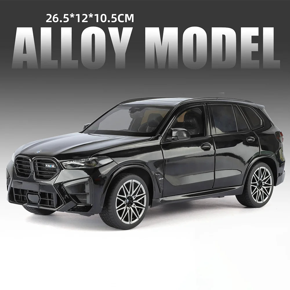 1:18 X5M Honda Accord Car Toys Alloy Diecast Models Shock Absorption Doors Opened Front Wheel Steering Vehices Desktop Ornament